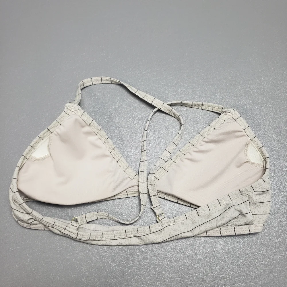 IJAK striped bikini top size large